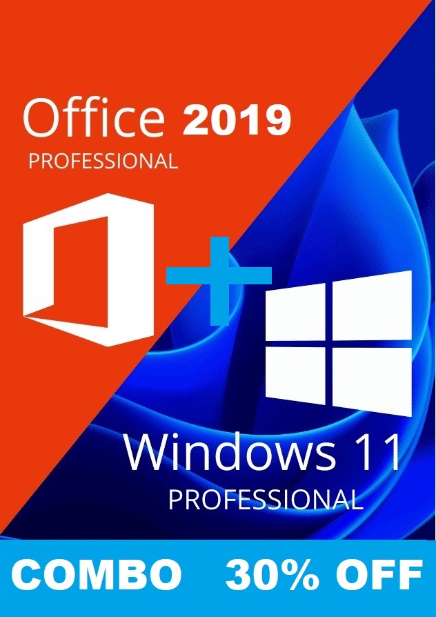 Windows 11 Pro + Office 2019 Professional 32/64 Bit Key - Email Delivery